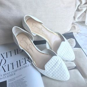 Jessica Simpson White Flat